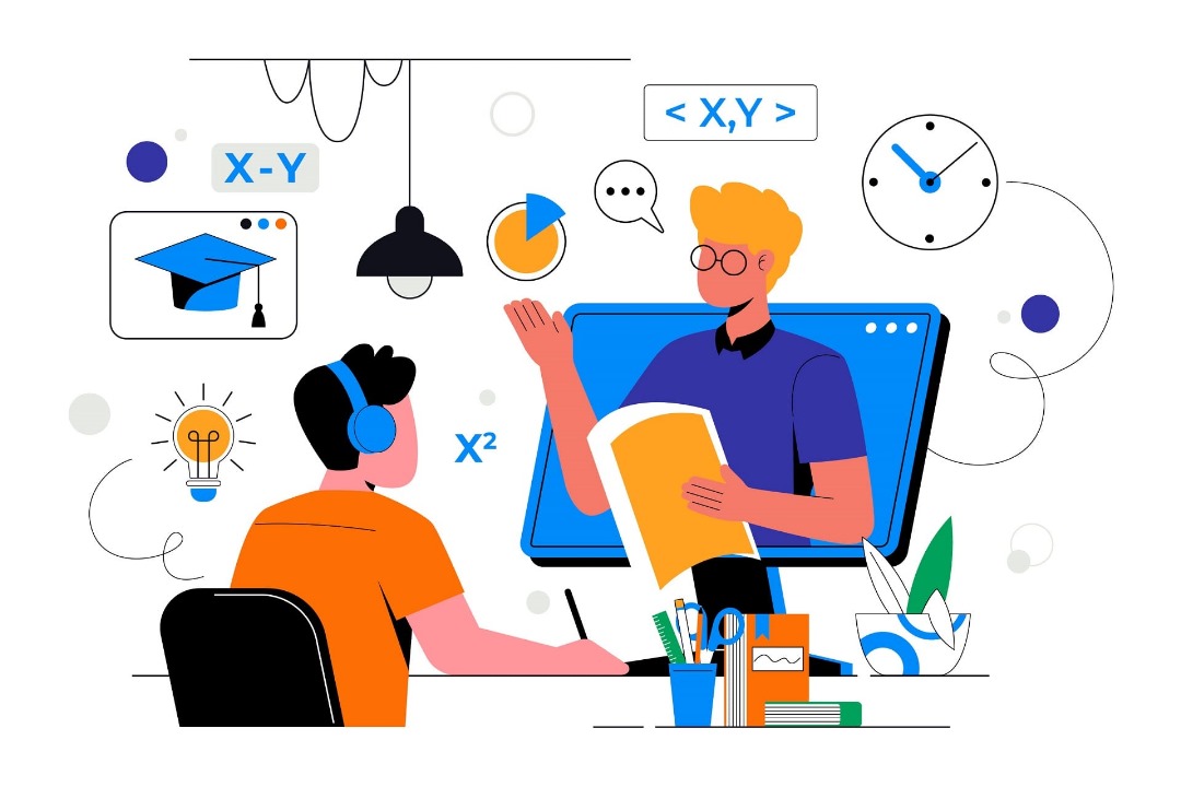 Student taking WAEC exam online